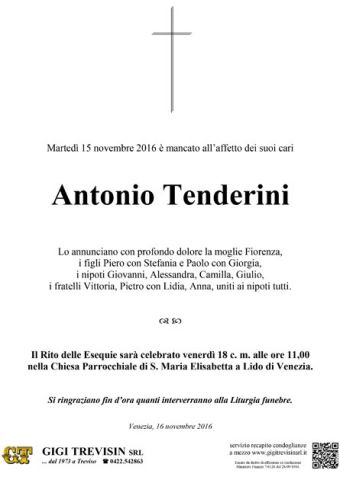 Necrologio Tenderini Antonio